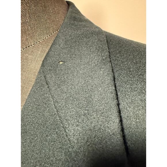Oxxford Clothes Bauman's Emerald Green Cashmere Suit Jacket Size 42 R JL - Picture 5 of 16